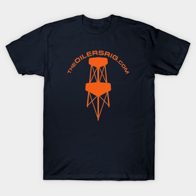 Oilers Rig Alternate Logo Orange T-Shirt by TheOilersRig